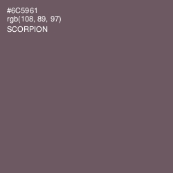 #6C5961 - Scorpion Color Image