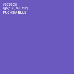 #6C59C0 - Fuchsia Blue Color Image