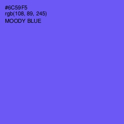 #6C59F5 - Moody Blue Color Image