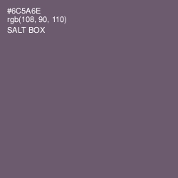 #6C5A6E - Salt Box Color Image