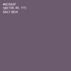 #6C5A6F - Salt Box Color Image