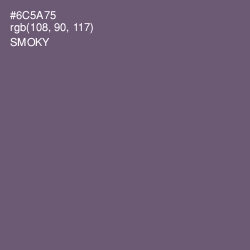 #6C5A75 - Smoky Color Image