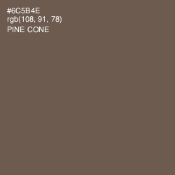 #6C5B4E - Pine Cone Color Image