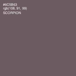 #6C5B63 - Scorpion Color Image