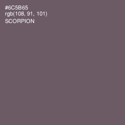 #6C5B65 - Scorpion Color Image