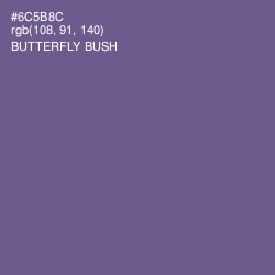 #6C5B8C - Butterfly Bush Color Image