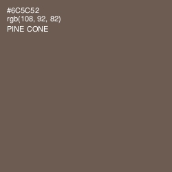 #6C5C52 - Pine Cone Color Image