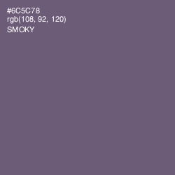 #6C5C78 - Smoky Color Image