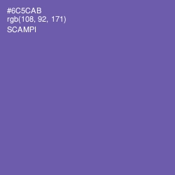 #6C5CAB - Scampi Color Image