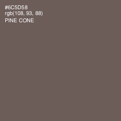 #6C5D58 - Pine Cone Color Image
