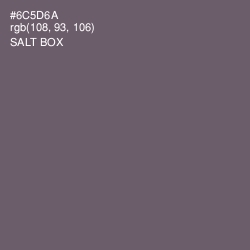 #6C5D6A - Salt Box Color Image