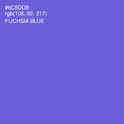 #6C5DD9 - Fuchsia Blue Color Image