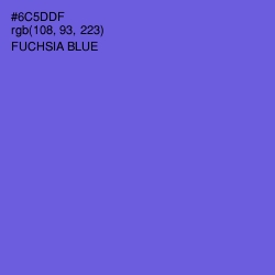 #6C5DDF - Fuchsia Blue Color Image