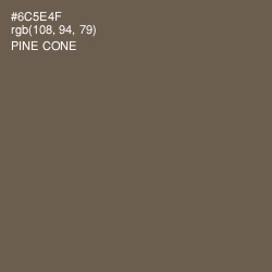 #6C5E4F - Pine Cone Color Image