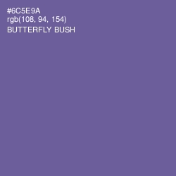 #6C5E9A - Butterfly Bush Color Image