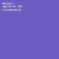 #6C5EC1 - Fuchsia Blue Color Image