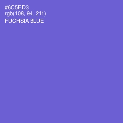 #6C5ED3 - Fuchsia Blue Color Image