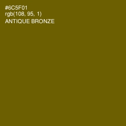 #6C5F01 - Antique Bronze Color Image