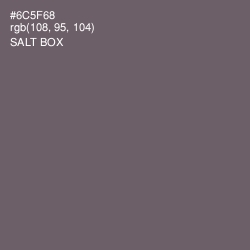 #6C5F68 - Salt Box Color Image