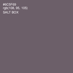 #6C5F69 - Salt Box Color Image