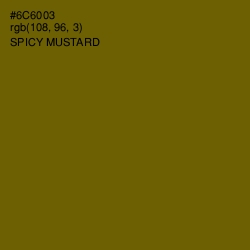 #6C6003 - Spicy Mustard Color Image