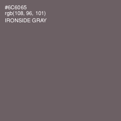 #6C6065 - Ironside Gray Color Image