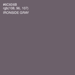 #6C606B - Ironside Gray Color Image