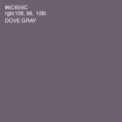 #6C606C - Dove Gray Color Image