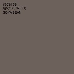 #6C615B - Soya Bean Color Image