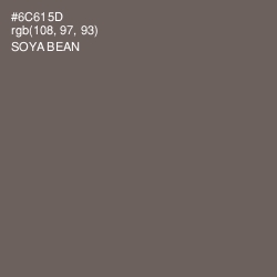 #6C615D - Soya Bean Color Image