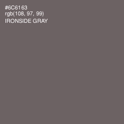 #6C6163 - Ironside Gray Color Image