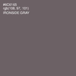 #6C6165 - Ironside Gray Color Image