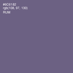 #6C6182 - Rum Color Image