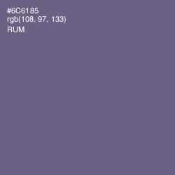 #6C6185 - Rum Color Image