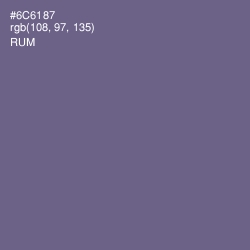 #6C6187 - Rum Color Image
