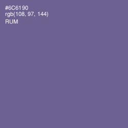 #6C6190 - Rum Color Image