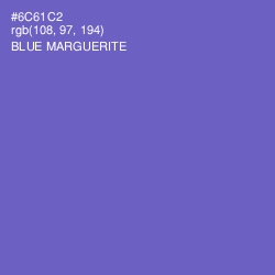 #6C61C2 - Blue Marguerite Color Image