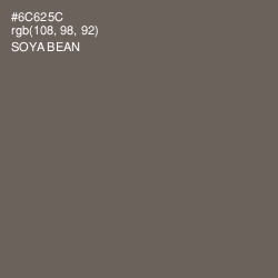 #6C625C - Soya Bean Color Image