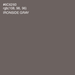 #6C6260 - Ironside Gray Color Image