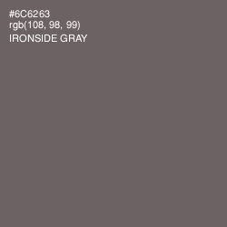 #6C6263 - Ironside Gray Color Image