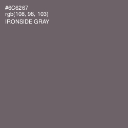 #6C6267 - Ironside Gray Color Image