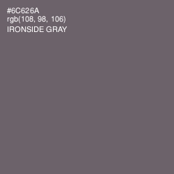 #6C626A - Ironside Gray Color Image