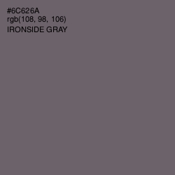 #6C626A - Ironside Gray Color Image