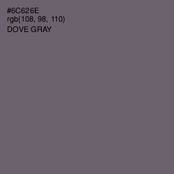 #6C626E - Dove Gray Color Image