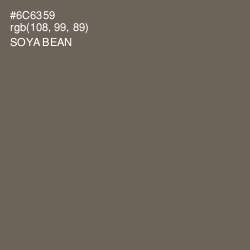 #6C6359 - Soya Bean Color Image