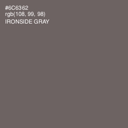 #6C6362 - Ironside Gray Color Image