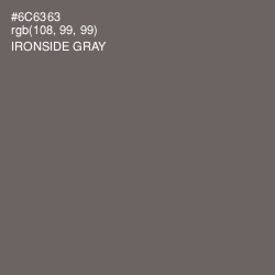 #6C6363 - Ironside Gray Color Image