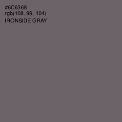 #6C6368 - Ironside Gray Color Image