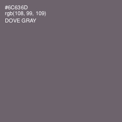 #6C636D - Dove Gray Color Image