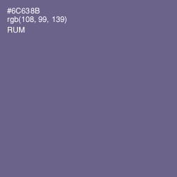 #6C638B - Rum Color Image